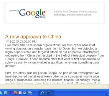 google vs china