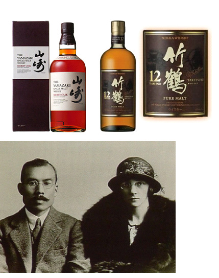 在りし日の竹鶴政孝とリタさん