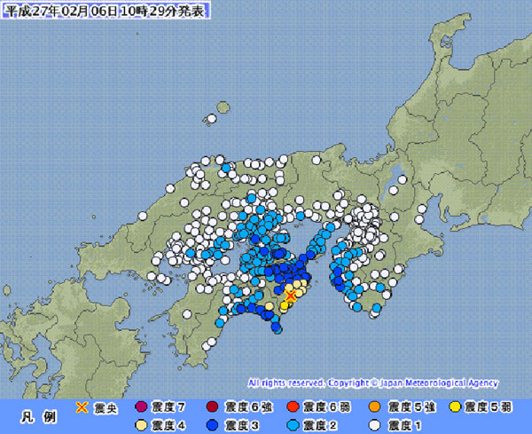 徳島　地震
