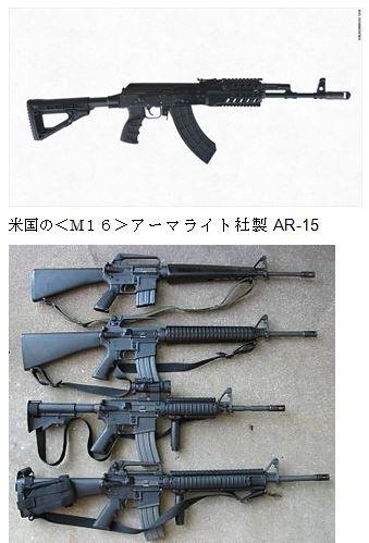 米国の＜M１６＞アーマライト社製AR-15