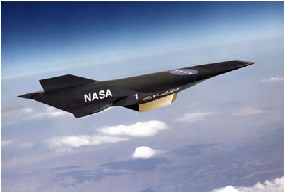 ＜マッハ９．６実現のスクラムジェットエンジン搭載NASA X-43＞