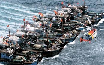 中国漁船団