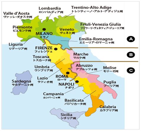 イタリア 現在感染者数で世界一に 州別感染状況 地図付き 政治経済 時事 倒産情報 Jc Net ジェイシーネット